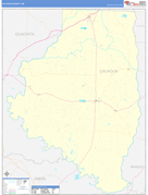 Calhoun County, AR Digital Map Basic Style