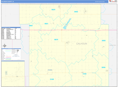 Calhoun County, IA Digital Map Basic Style