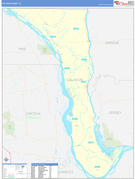 Calhoun County, IL Digital Map Basic Style