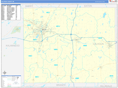 Calhoun County, MI Digital Map Basic Style