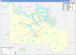 Camden County, MO Digital Map Basic Style