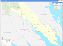 Camden County, NC Digital Map Basic Style