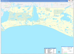 Cameron Parish (County), LA Digital Map Basic Style