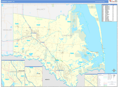 Cameron County, TX Digital Map Basic Style