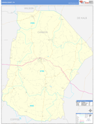 Cannon County, TN Digital Map Basic Style