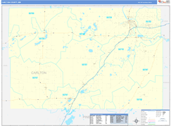 Carlton County, MN Digital Map Basic Style