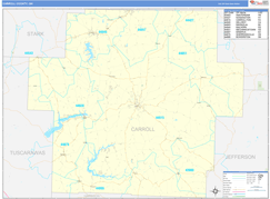 Carroll County, OH Digital Map Basic Style