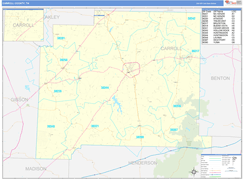 Carroll County, TN Digital Map Basic Style