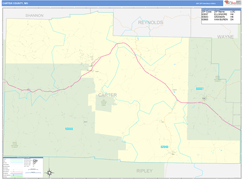 Carter County, MO Digital Map Basic Style