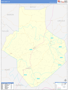 Casey County, KY Digital Map Basic Style