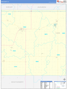 Cass County, IA Digital Map Basic Style
