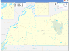 Cass County, IL Digital Map Basic Style