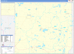 Cass County, MI Digital Map Basic Style