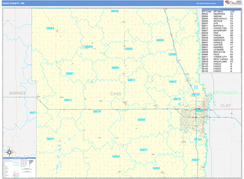 Cass County, ND Digital Map Basic Style