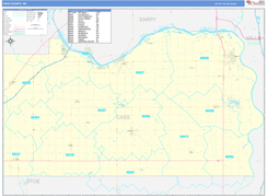 Cass County, NE Digital Map Basic Style