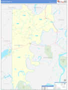 Catahoula Parish (County), LA Digital Map Basic Style