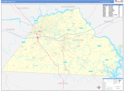 Catawba County, NC Digital Map Basic Style