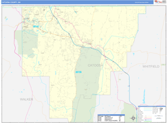 Catoosa County, GA Digital Map Basic Style