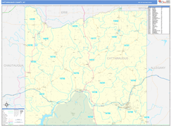 Cattaraugus County, NY Digital Map Basic Style