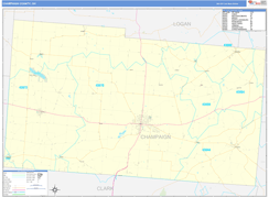Champaign County, OH Digital Map Basic Style