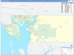 Charlotte County, FL Digital Map Basic Style