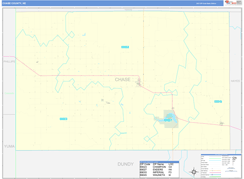 Chase County, NE Digital Map Basic Style