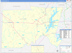 Chatham County, NC Digital Map Basic Style