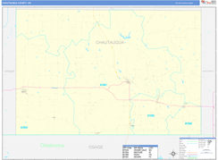 Chautauqua County, KS Digital Map Basic Style