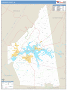 Cherokee County, AL Digital Map Basic Style