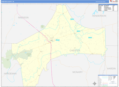 Chester County, TN Digital Map Basic Style