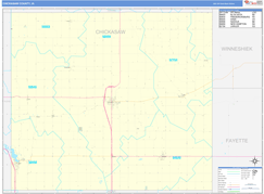 Chickasaw County, IA Digital Map Basic Style