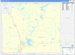 Chippewa County, WI Digital Map Basic Style