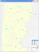 Choctaw County, AL Digital Map Basic Style