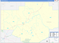 Chouteau County, MT Digital Map Basic Style