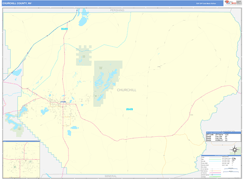 Churchill County, NV Digital Map Basic Style