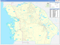 Citrus County, FL Digital Map Basic Style