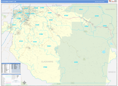 Clackamas County, OR Digital Map Basic Style