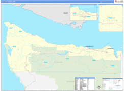 Clallam County, WA Digital Map Basic Style