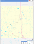 Clare County, MI Digital Map Basic Style