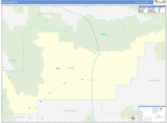 Clark County, ID Digital Map Basic Style