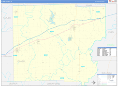 Clark County, IL Digital Map Basic Style