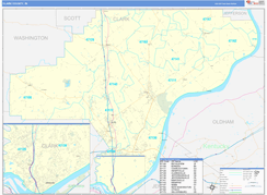 Clark County, IN Digital Map Basic Style