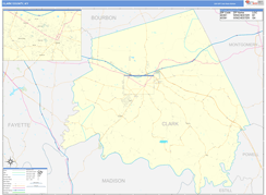 Clark County, KY Digital Map Basic Style