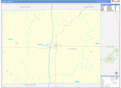 Clarke County, IA Digital Map Basic Style