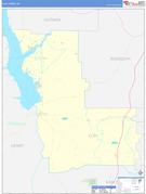 Clay County, GA Digital Map Basic Style