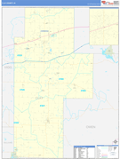 Clay County, IN Digital Map Basic Style
