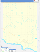 Clay County, SD Digital Map Basic Style