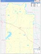 Clay County, TX Digital Map Basic Style