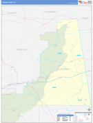 Cleburne County, AL Digital Map Basic Style