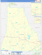 Cleveland County, NC Digital Map Basic Style